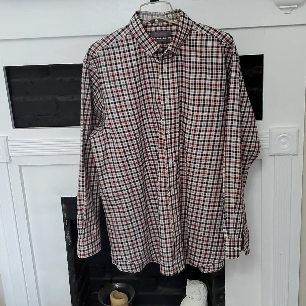 Daniel Cremieux signature collection. Plaid long sleeve shirt - Picture 1 of 7